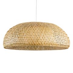 GLOBOSTAR® SAN TROPEZ 00674 Boho Κρεμαστό Φωτιστικό Οροφής με Ντουί 1 x E27 AC 220-240V IP20 - Μπεζ - Μ80 x Π80 x Y28cm