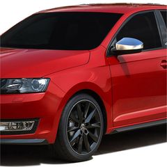 SKODA RAPID 4D 2013> ΚΑΠΑΚΙΑ ΚΑΘΡΕΠΤΩΝ ΧΡΩΜΙΟ ΜΕΤΑΛΛΙΚΑ 2 ΤΕΜΑΧΙΑ