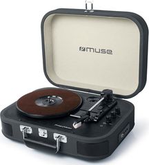 Muse MT-201DG Μαύρο Βαλιτσάκι Πικάπ Με Ενσωματωμένα Ηχεία
