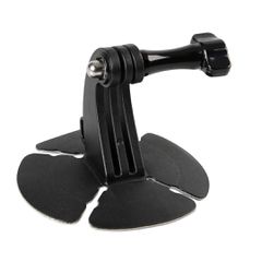 UNIVERSAL Βαση Στήριξης Action Camera Κρανοσ Η Ζελατινη (Τζαμι) Μοτοσυκλετασ με Αυτοκολλητο 3M