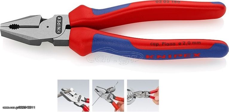 Πένσα μηχανικού υψηλής μόχλευσης KNIPEX 0202180 μήκος 180mm με βαριά μόνωση ( 0202180)