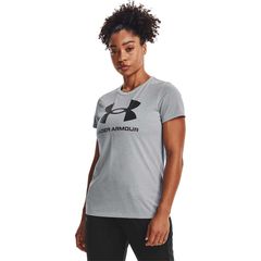 Under Armour Women's Live Sportstyle Graphic Shortsleeve T-Shirt Γκρι Ανοιχτό 1356305-016 (Under Armour)