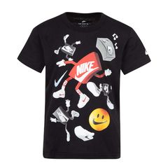 Nike Boy's Oversized Boxy T-Shirt Μαύρο 86J150-023 (Nike)