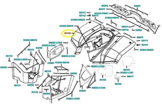 Φτερό Πίσω Ασπρο Kymco Mxu.300R 2011 - 2016 80100-LHM2-E00-HGR