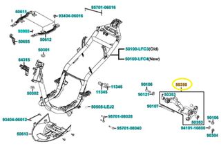 Βάση Κινητήρα Kymco People One.125i Cbs E4 2017 - 2018 50350-LFC3-B40