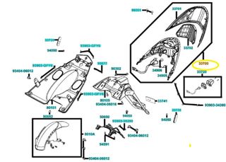 Φανάρι Πίσω Kymco Agility.125 City 2013 - 2015 33700-LFC3-E12