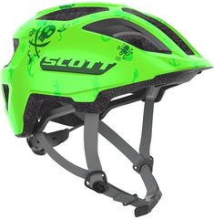 Scott Spunto Junior Helmet με φως fluo green