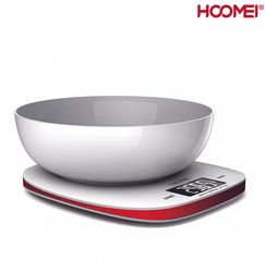 Hoomei Ψηφιακή Ζυγαριά Ακριβείας Κουζίνας 1gr - 5kg με Μπολ & Οθόνη LCD HM-1235