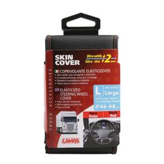 Lampa ΚΑΛΥΜΜΑ ΤΙΜΟΝΙΟΥ ΦΟΡΤΗΓΟΥ 46/48cm (L) SKIN-COVER ΜΑΥΡΟ ΜΕ ΚΟΚΚΙΝΗ ΡΑΦΗ ΕΛΑΣΤΙΚΟ 2mm ΠΑΧΟΣ L9792.3