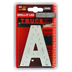Λάμπα Γράμμα Αλφαβήτου (A) LED 90mm Κόκκινο (Red)