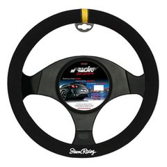ΚΑΛΥΜΜΑ ΤΙΜΟΝΙΟΥ CARRERA LOOK ΜΑΥΡΟ ΜΕ ΚΙΤΡΙΝΗ ΡΙΓΑ 37>39cm