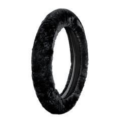 ΚΑΛΥΜΜΑ ΤΙΜΟΝΙΟΥ ΜΑΥΡΟ ΓΟΥΝΙΝΟ COMFORT WHEEL 36>42 COMFORT WHEEL  SHEEPSKIN
