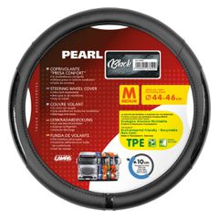 ΚΑΛΥΜΜΑ ΤΙΜΟΝΙΟΥ ΦΟΡΤΗΓΟΥ PEARL BLACK ΔΕΡΜΑΤΙΝΗ ΜΑΥΡΟ (M) 44-46cm ΟΙΚΟΛΟΓΙΚΟ & ΑΟΣΜΟ