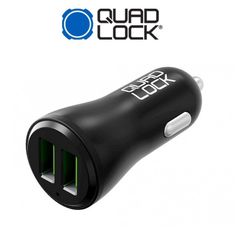 AΝΤΑΠΤΟΡΑΣ ΦΟΡΤΙΣΗΣ QUAD LOCK 12V ΜΕ ΕΞΟΔΟ ΔΙΠΛΟ USB 3A