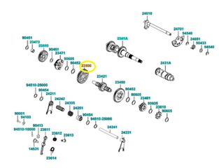 Γρανάζι Κινήσεως Μπροστά 35 Δόντια Kymco Mxu.550i 4X4 / Irs E4 2019 - 2020 23500-LDB5-E00