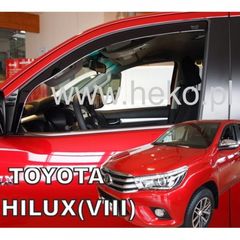 TOYOTA HILUX 4D 2016+ ΖΕΥΓΑΡΙ ΑΝΕΜΟΘΡΑΥΣΤΕΣ ΑΠΟ ΕΥΚΑΜΠΤΟ ΦΙΜΕ ΠΛΑΣΤΙΚΟ HEKO - 2 ΤΕΜ.