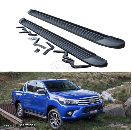 Πλαινά Σκαλοπάτια Για Toyota Hilux 15+ (REVO) Oem Look 2 Τεμάχια