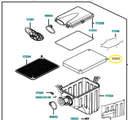 Φίλτρο Αέρα Kymco Mxu.700i 4x4 2013 - 2014 17211-LKM5-E00