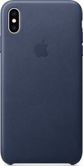 Apple Apple Official Leather Case - Θήκη Δερμάτινη iPhone XS Max - Midnight Blue (MRWU2ZM/A)