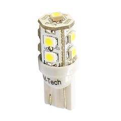 W5W 12V T10 W2,1x9,5d LED 9xSMD3528 ΛΕΥΚΟ (ΚΑΡΦΩΤΟ ΑΚΑΛΥΚΟ) BLISTER 2ΤΕΜ. M-TECH