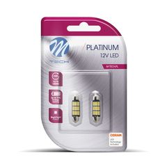 C5W 12V SV8.5 3,2W 450lm 42mm 9x5630SMD LED OSRAM OPTO ΛΕΥΚΟ CAN-BUS BLISTER 2ΤΕΜ. M-TECH