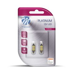 C5W 12V SV8.5 3,2W 450lm 36mm 9xSMD5630 LED OSRAM OPTO ΛΕΥΚΟ CAN-BUS BLISTER 2ΤΕΜ. M-TECH