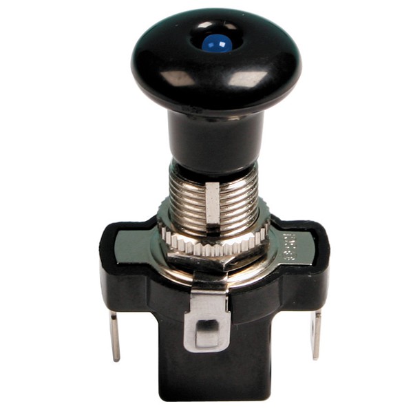 ΔΙΑΚΟΠΤΗΣ PUSH-PULL 12,2mm 12V 10A ΜΠΛΕ