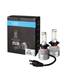 H7 LED SET C6 9>32V 6.500K 10.000lm 4 X 10W ΛΑΜΠΑ ΜΕ COB EPISTAR 1021 LED ΚΑΙ ΑΝΕΜΙΣΤΗΡΑΚΙ M-TECH - 2 ΤΕΜ.