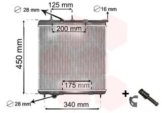 Ψυγείο CITROEN CII DS3 09-15 PEUGEOT 2008 207 208 07-13 - 40002298