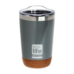 Ecolife Ποτήρι Θερμός - Ανοιχτό Γκρι 370ml