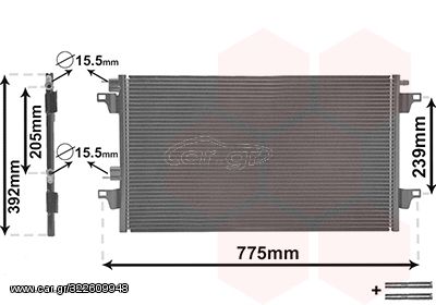 Συμπυκνωτής RENAULT LAGUNA II 01-07 - 43005366