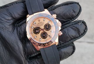 rolex daytona rose gold rubber b αντιγραφο
