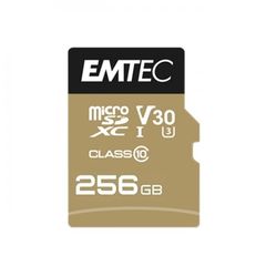 EMTEC Memory Card microSD USH-I U3 SPEEDIN PRO A1 256GB CLASS 10 - (ECMSDM256GXC10)