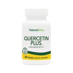 Nature s Plus Quercetin Plus Αντιοξειδωτική Αντιαλλεργική Φόρμουλα Με Κουερσετίνη, Βιταμίνη C & Βρομελαϊνη 60δισκία