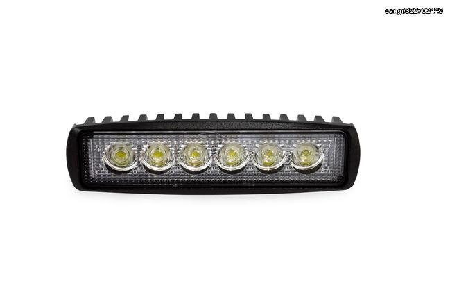 ΠΡΟΒΟΛΕΑΣ ΕΡΓΑΣΙΑΣ DAYLINE WL01 FLAT 9/60V - 18W - 6000K - 6 LED (ΛΕΥΚΟ/ΨΥΧΡΟ) - 160 Χ 43 Χ 42 mm AMiO - 1 ΤΕΜ.