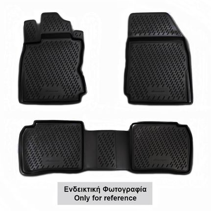 Novline ΜΑΡΚΕ ΠΑΤΑΚΙΑ ΣΕ ΣΚΑΦΗ TPE ΛΑΣΤΙΧΟ ΓΙΑ PEUGEOT 3008 2017-2023 ΣΕ ΜΑΥΡΟ ΧΡΩΜΑ NOVLINE - 4 ΤΕΜ. D300800002/NV