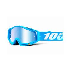 ΜΑΣΚΑ ΜΗΧΑΝΗΣ ENDURO MOTOCROSS 100% RACECRAFT MONOBLOCK MIRROR SBLUE LENS