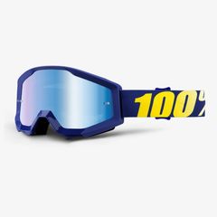 ΜΑΣΚΑ ΜΗΧΑΝΗΣ ENDURO MOTOCROSS 100% STRATA GOGGLE HOPE MIRROR BLUE LENS