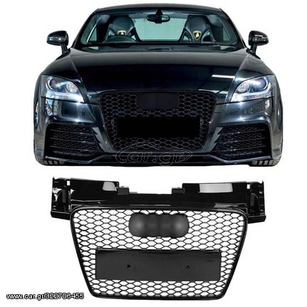 Μάσκα Για Audi TT 8J 06-14 TTRS Look  Κυψελωτή Γυαλιστερό Μαύρο 1 Τεμάχιο