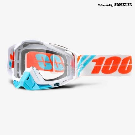 ΜΑΣΚΑ ΜΗΧΑΝΗΣ ENDURO MOTOCROSS 100% RACECRAFT CALCULUS ICE CLEAR LENS