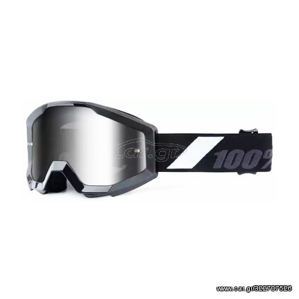 ΜΑΣΚΑ ΜΗΧΑΝΗΣ ENDURO MOTOCROSS 100% STRATA GOGGLE GOLIATH MIRROR SILVER LENS