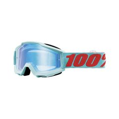 ΜΑΣΚΑ ΜΗΧΑΝΗΣ ENDURO MOTOCROSS 100% ACCURI MALDIVES MIRROR BLUE FLASH LENS