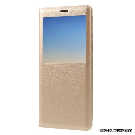 Δερμάτινη Θήκη Βιβλίο Smart Cover για Samsung Galaxy Note 8 - Χρυσαφί