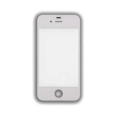 Πρόσοψη (Τζαμάκι) για iPhone 4s - Λευκό