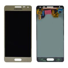 Γνήσια Samsung Οθόνη LCD και Μηχανισμός Αφής για Samsung Galaxy Alpha SM-G850F - Χρυσαφί (GH97-16386B)