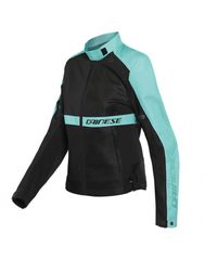 Dainese Ribelle Air Lady Tex Jacket Black/Acqua-Green