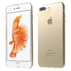 Θήκη Σιλικόνης TPU Πολύ Λεπτή για  iPhone 7 Plus - Χρυσαφί