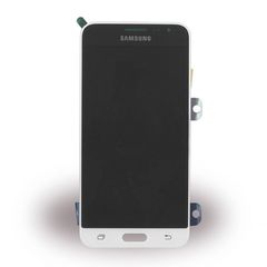 Γνήσια Samsung Οθόνη LCD και Μηχανισμός Αφής για Samsung Galaxy J3 (2016) SM-J320F - Λευκό (GH97-18414A)