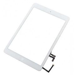 Οθόνη Μηχανισμού Αφής Digitizer Υψηλής Ποιότητας με Αυτοκόλλητο και Home Button για iPad Air - Λευκό