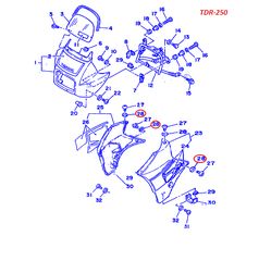 TDR-240/250,XTZ-750,GTS-1000,YZ-175,XJR-400,XJR-1200/1300,SR-400 YAMAHA ΡΟΔΕΛΑ ΒΙΔΑΣ,ΣΤΟ ΦΑΙΡΙΝΓΚ,ΣΤΑ ΠΛΑΙΝΑ ΚΑΠΑΚΙΑ,ΣΤΙΣ ΒΑΣΕΙΣ ΤΩΝ  ΠΙΣΩ ΜΑΡΣΠΙΕ Η ΣΤΟ ΠΙΣΩ ΚΑΒΟΥΚΙ ΤΗΣ ΟΥΡΑΣ-thumb-3